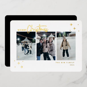 Foto van Merry kerst 3 Folie Feestdagenkaart