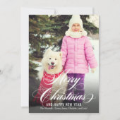 Foto van Merry kerst Elegant Feestdagenkaart (Voorkant)