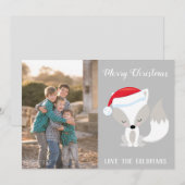 Foto van Merry kerst Fox Feestdagenkaart (Voorkant / Achterkant)