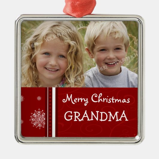 Foto van Merry kerst Grandma Ornament (Voorkant)
