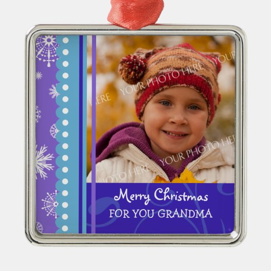 Foto van Merry kerst Grandma Ornament (Voorkant)
