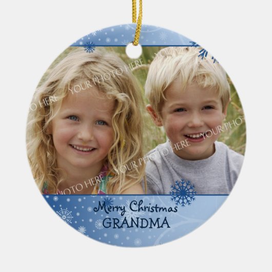 Foto van Merry kerst Grandma Ornament (Voorkant)