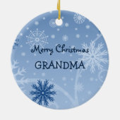 Foto van Merry kerst Grandma Ornament (Achterkant)