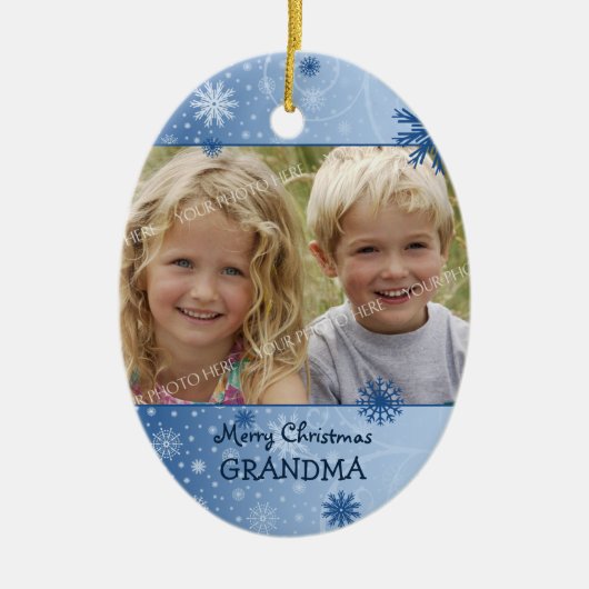 Foto van Merry kerst Grandma Ornament (Voorkant)