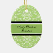 Foto van Merry kerst Grandma Ornament Green (Achterkant)