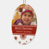 Foto van Merry kerst Grandma Ornament Red (Links)