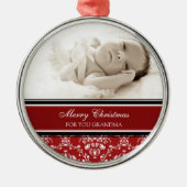 Foto van Merry kerst Grandma Ornament Red (Voorkant)