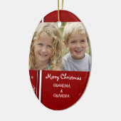Foto van Merry kerst Grootouders Ornament (Links)