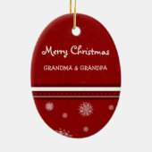 Foto van Merry kerst Grootouders Ornament (Achterkant)