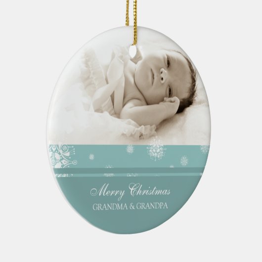 Foto van Merry kerst Grootouders Ornament (Rechts)