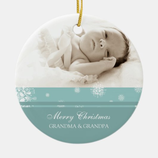 Foto van Merry kerst Grootouders Ornament (Voorkant)