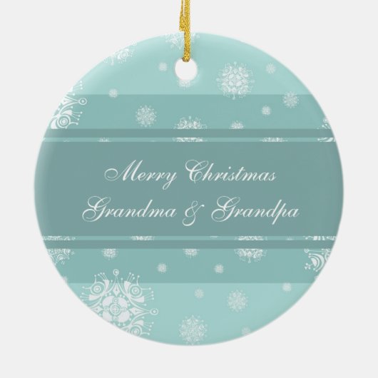 Foto van Merry kerst Grootouders Ornament (Achterkant)