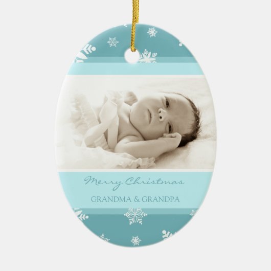 Foto van Merry kerst Grootouders Ornament (Voorkant)
