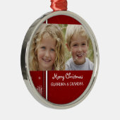 Foto van Merry kerst Grootouders Ornament (Rechts)