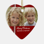 Foto van Merry kerst Grootouders Ornament (Rechts)