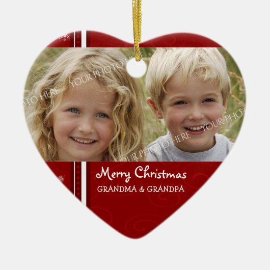 Foto van Merry kerst Grootouders Ornament (Voorkant)