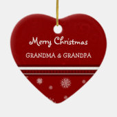 Foto van Merry kerst Grootouders Ornament (Achterkant)