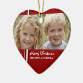 Foto van Merry kerst Grootouders Ornament (Links)