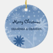 Foto van Merry kerst Grootouders Ornament (Achterkant)