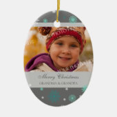 Foto van Merry kerst Grootouders Ornament Gray (Voorkant)