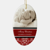 Foto van Merry kerst Grootouders Ornament Red (Rechts)