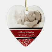 Foto van Merry kerst Grootouders Ornament Red (Rechts)
