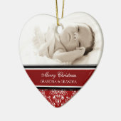 Foto van Merry kerst Grootouders Ornament Red (Links)