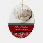 Foto van Merry kerst Grootouders Ornament Red (Rechts)