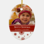 Foto van Merry kerst Grootouders Ornament Red (Voorkant)