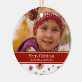 Foto van Merry kerst Grootouders Ornament Red (Links)