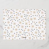 Foto van Merry kerst Simple Family Folie Feestdagenkaart (Achterkant)