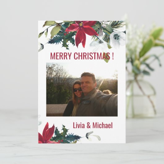 Foto van Merry Kerstcard Kaart (Staand voorkant)