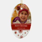 Foto van Merry KerstDad Ornament Red (Rechts)