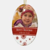 Foto van Merry KerstDad Ornament Red (Links)