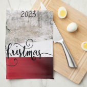 Foto van Merry Kerstdiy Theedoek (Quarter Fold)