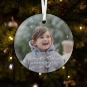 Foto van Merry Kerstfeestay Glas Ornament