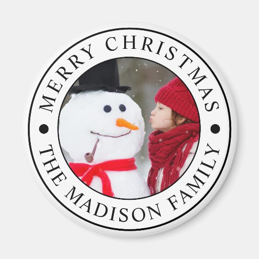 Foto van Merry Kerstfeestay Magneet (Voorkant)