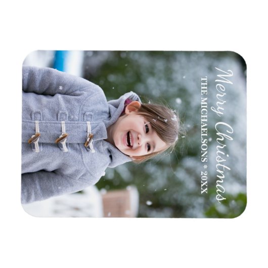 Foto van Merry Kerstfeestay Magneet (Horizontaal)