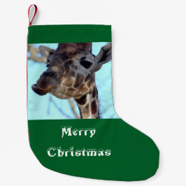 Foto van Merry kerstGiraffe Kleine Kerstsok