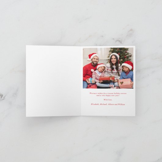 Foto van Merry Kerstgnomen Feestdagen Kaart (Binnen)