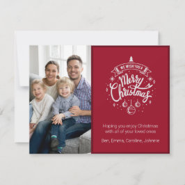 Foto van Merry kerstgroet Holiday Kaart