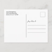 Foto van Merry kerstlampjes Briefkaart (Achterkant)