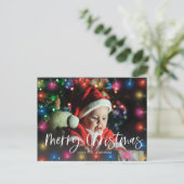 Foto van Merry kerstlampjes Briefkaart (Staand voorkant)