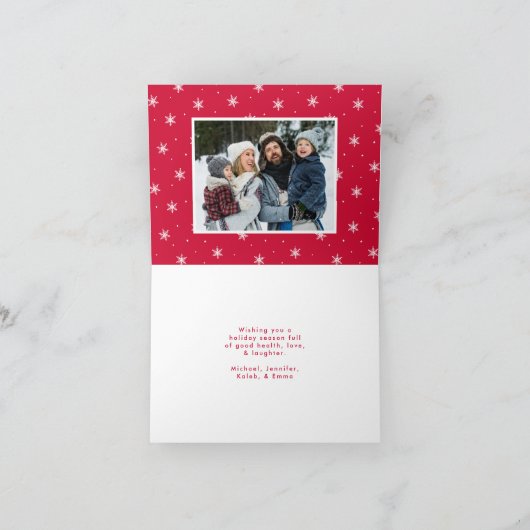 Foto van Merry Kerstmis Feestdagen Kaart (Binnen)