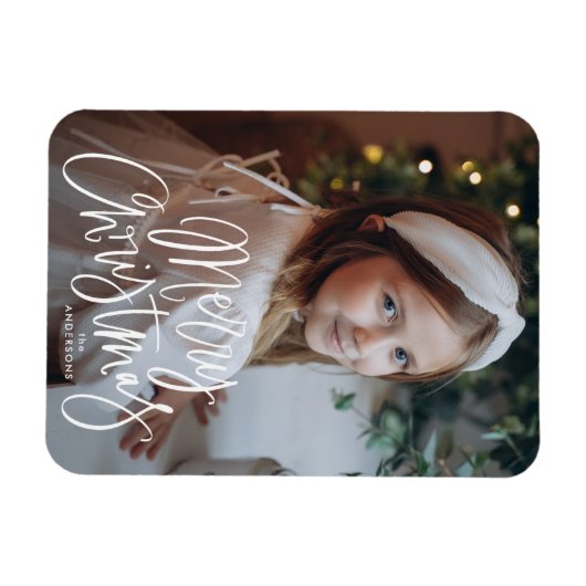 Foto van Merry Kerstmis Magneet (Horizontaal)