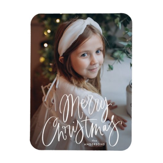 Foto van Merry Kerstmis Magneet (Verticaal)