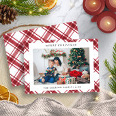 Foto van Merry Kerstmis met Flat Holiday Kaart