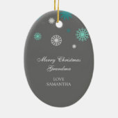 Foto van Merry Kerstoma Ornament Aqua Gray (Achterkant)