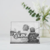 Foto van Merry Kerstretro Briefkaart (Staand voorkant)