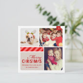 foto van Merry Kerstrood Feestdagenkaart (Staand voorkant)